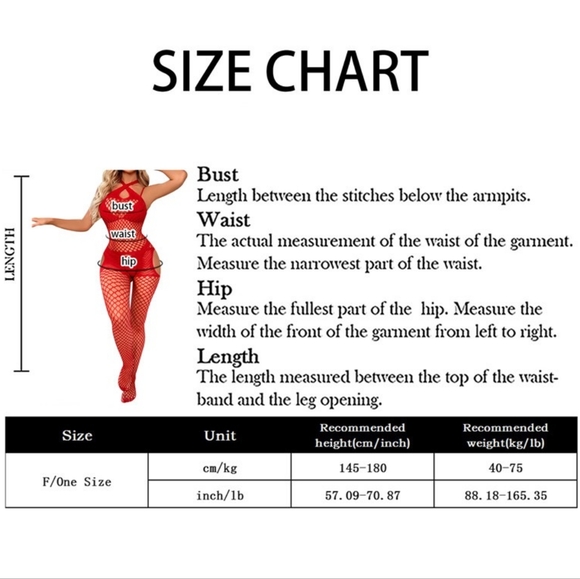 Red Seduction Bodystocking - Picture 5 of 5